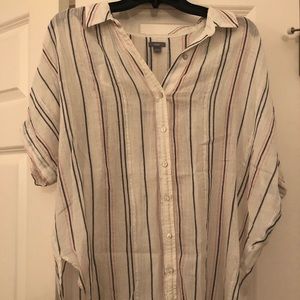 Striped Beach Coverup